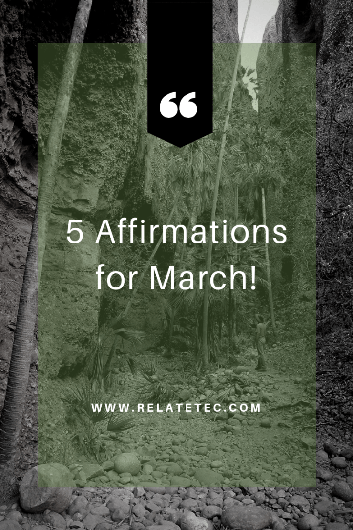 5 affirmations for october