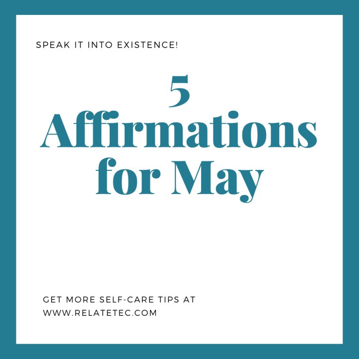 5 Affirmations for May 2020