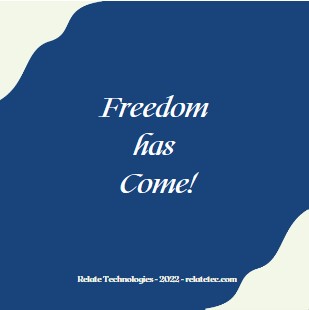 Freedom has come 1